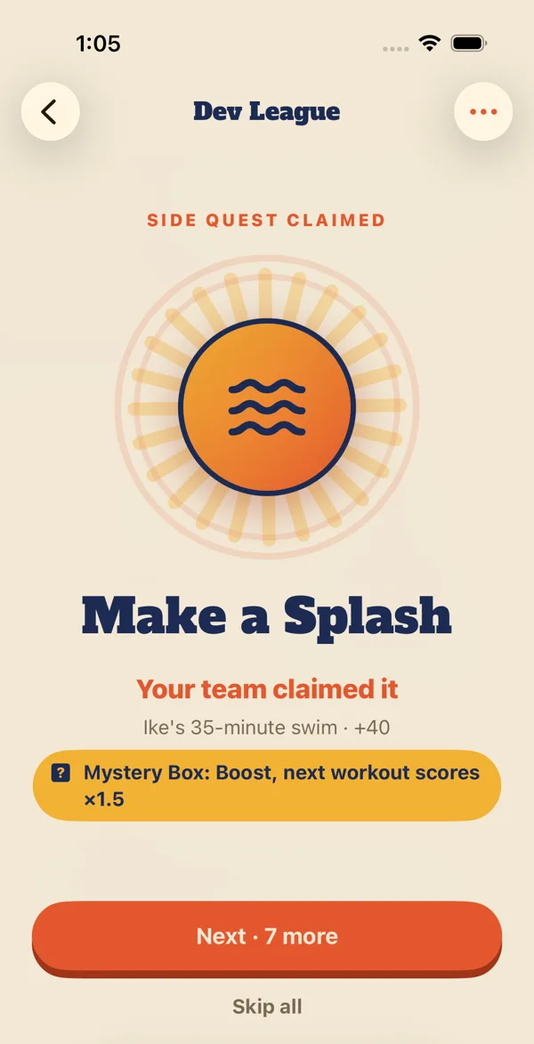Power-up claimed: Make a Splash